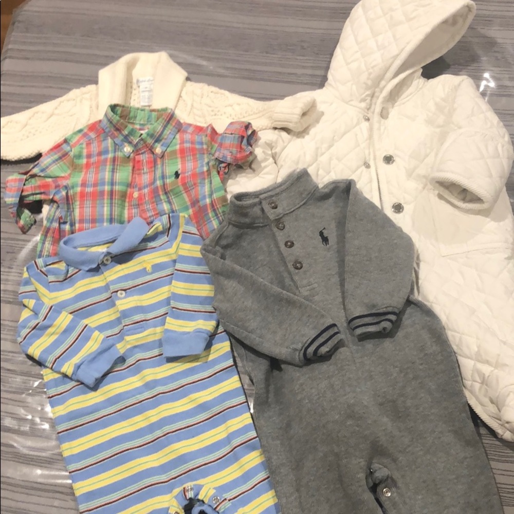 Ralph Lauren baby boys 0-6 months Lot